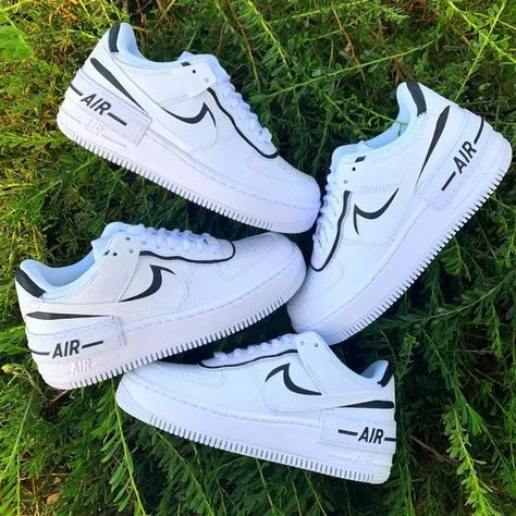nike air force 1 shadow noir et blanc