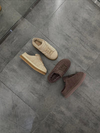 Adidas Campus winter Mule Platform Beige