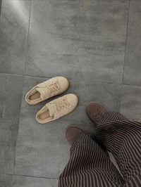Adidas Campus winter Mule Platform Beige