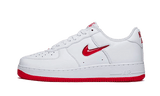 NIKE AIR FORCE 1 LOW ’07 RETRO COLOR OF THE MONTH JEWEL SWOOSH UNIVERSITY RED