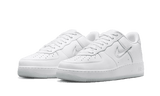 NIKE AIR FORCE 1 LOW ’07 RETRO COLOR OF THE MONTH JEWEL SWOOSH TRIPLE WHITE