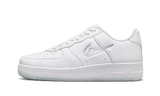 NIKE AIR FORCE 1 LOW ’07 RETRO COLOR OF THE MONTH JEWEL SWOOSH TRIPLE WHITE