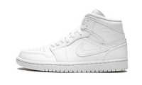 AIR JORDAN 1 MID TRIPLE WHITE
