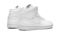 AIR JORDAN 1 MID TRIPLE WHITE