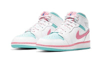 AIR JORDAN 1 MID WHITE PINK GREEN SOAR