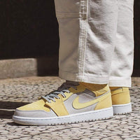 AIR JORDAN 1 MID MIXED TEXTURES YELLOW